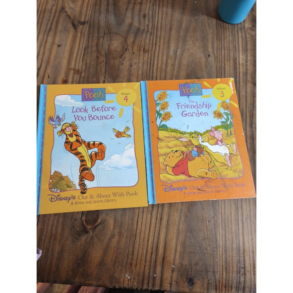Vintage 1996 Disney Out & About With Pooh Grow Learn Library Books Lot of 6 - Picture 5 of 8